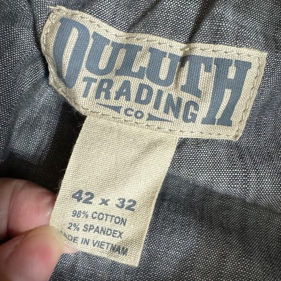 Duluth Men's DuluthFlex Ballroom Khaki Cargo Pants Sz.42x32 Green Workwear - Picture 10 of 13